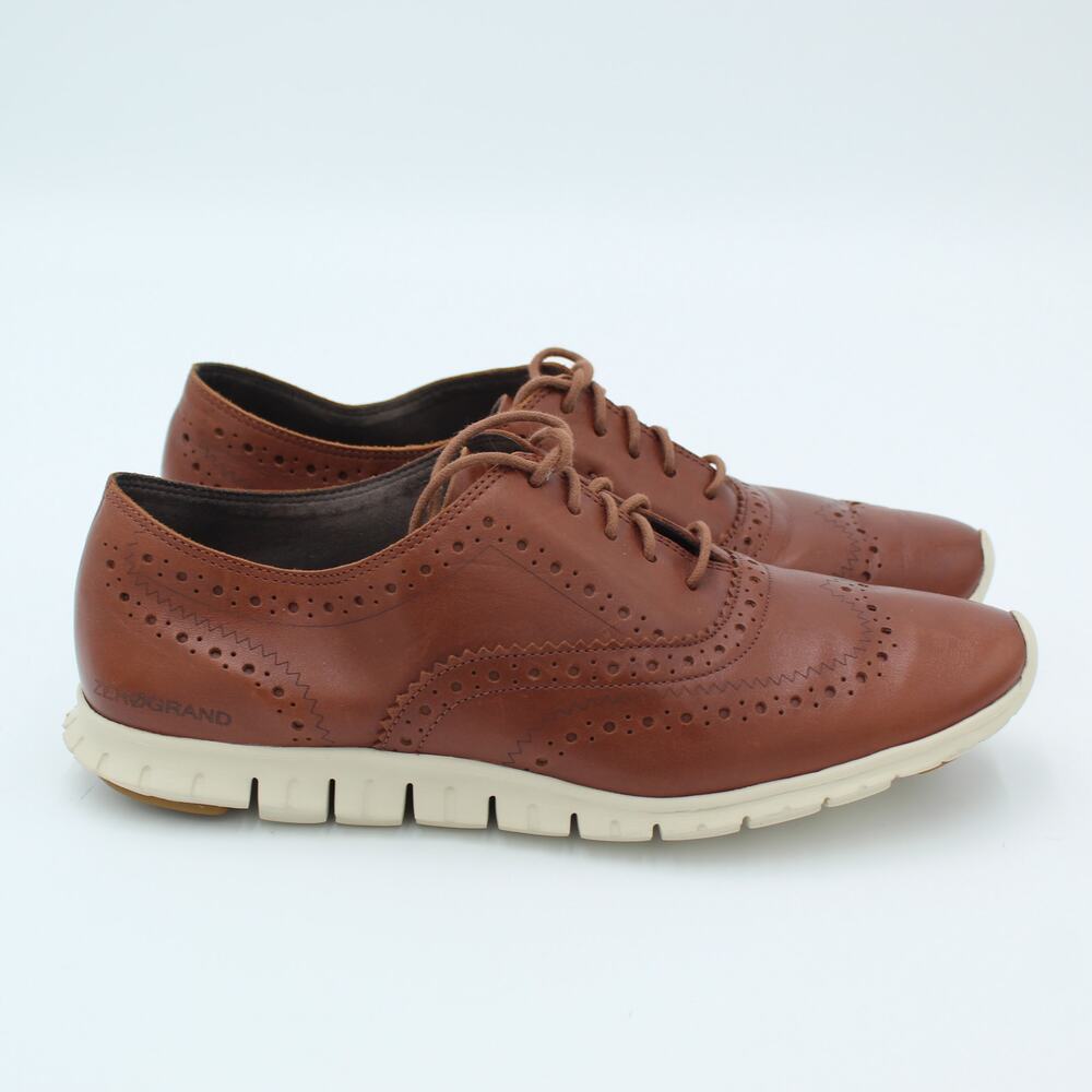 Cole Haan Brown Leather Wingtip Oxfords
